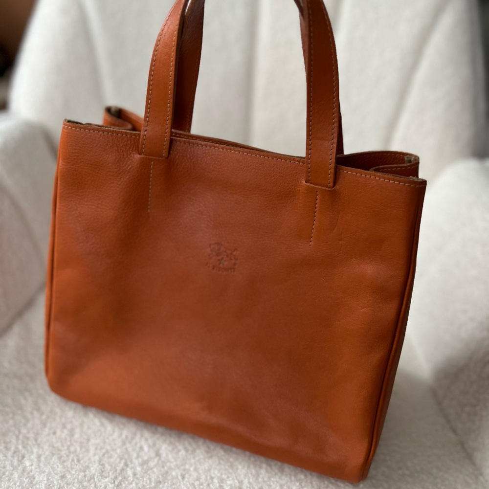 IL Bisonte Brown Leather Tote Bag